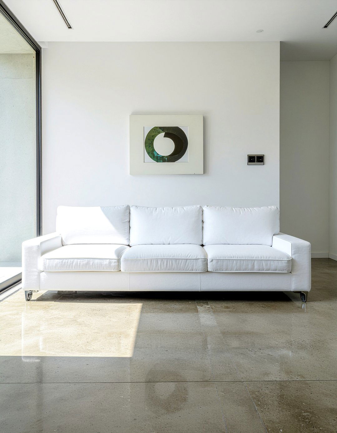 Minimalist White Sofa - 30 living room sets