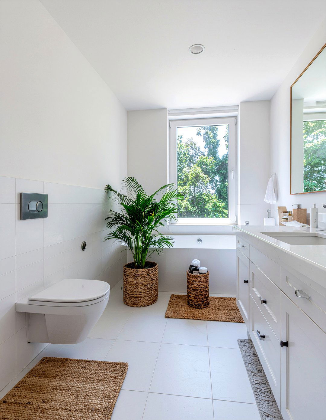 Minimalist White Spa Bathroom - 30 resort bathroom ideas