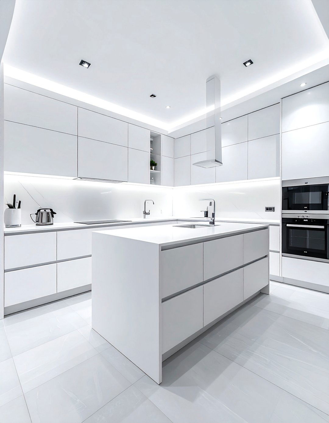 Minimalist White Space - 30 balanced kitchen ideas