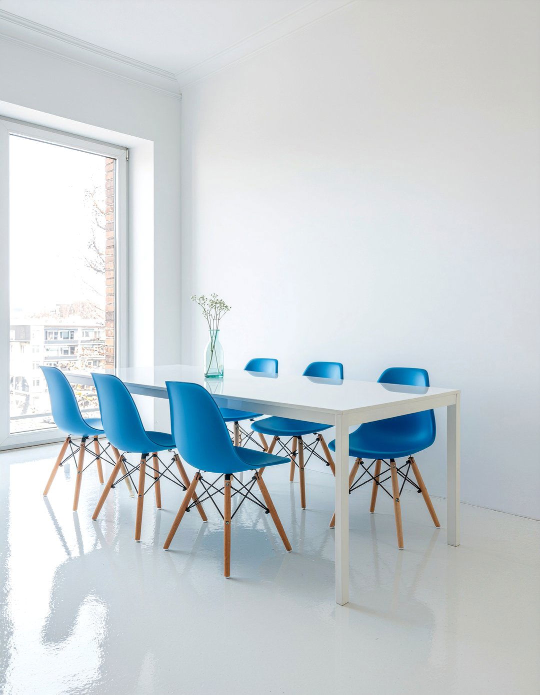 Minimalist White Table - 30 dining room seating for 6 ideas