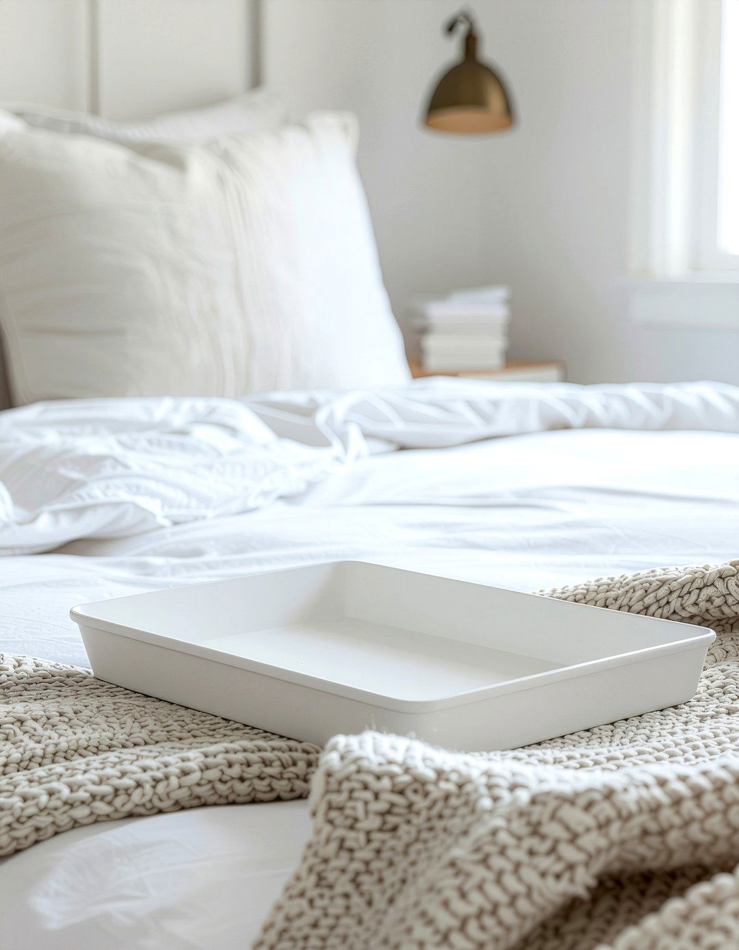 Minimalist White Tray - 30 bedroom catch all trays