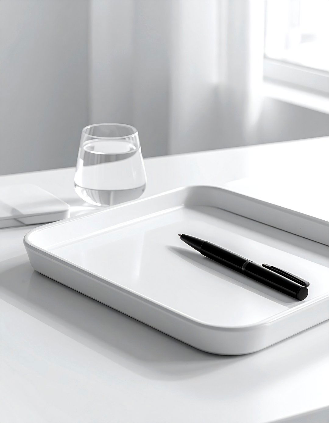 Minimalist White Tray - 30 catch-all tray ideas