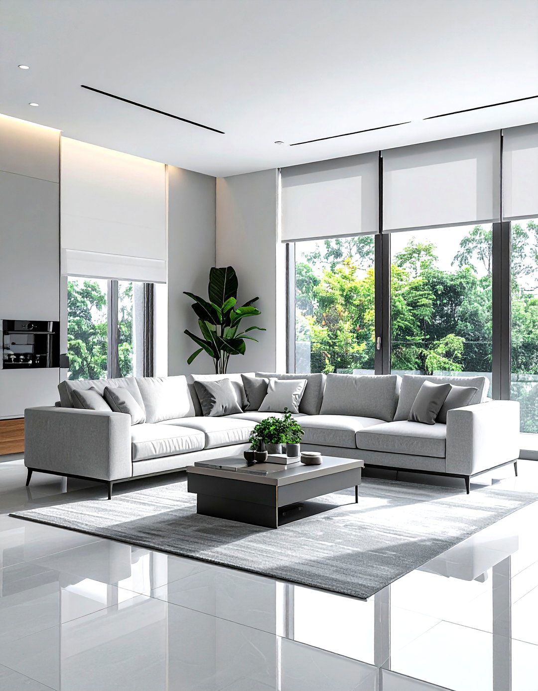 Minimalist Window Treatment - 30 living room natural lighting ideas