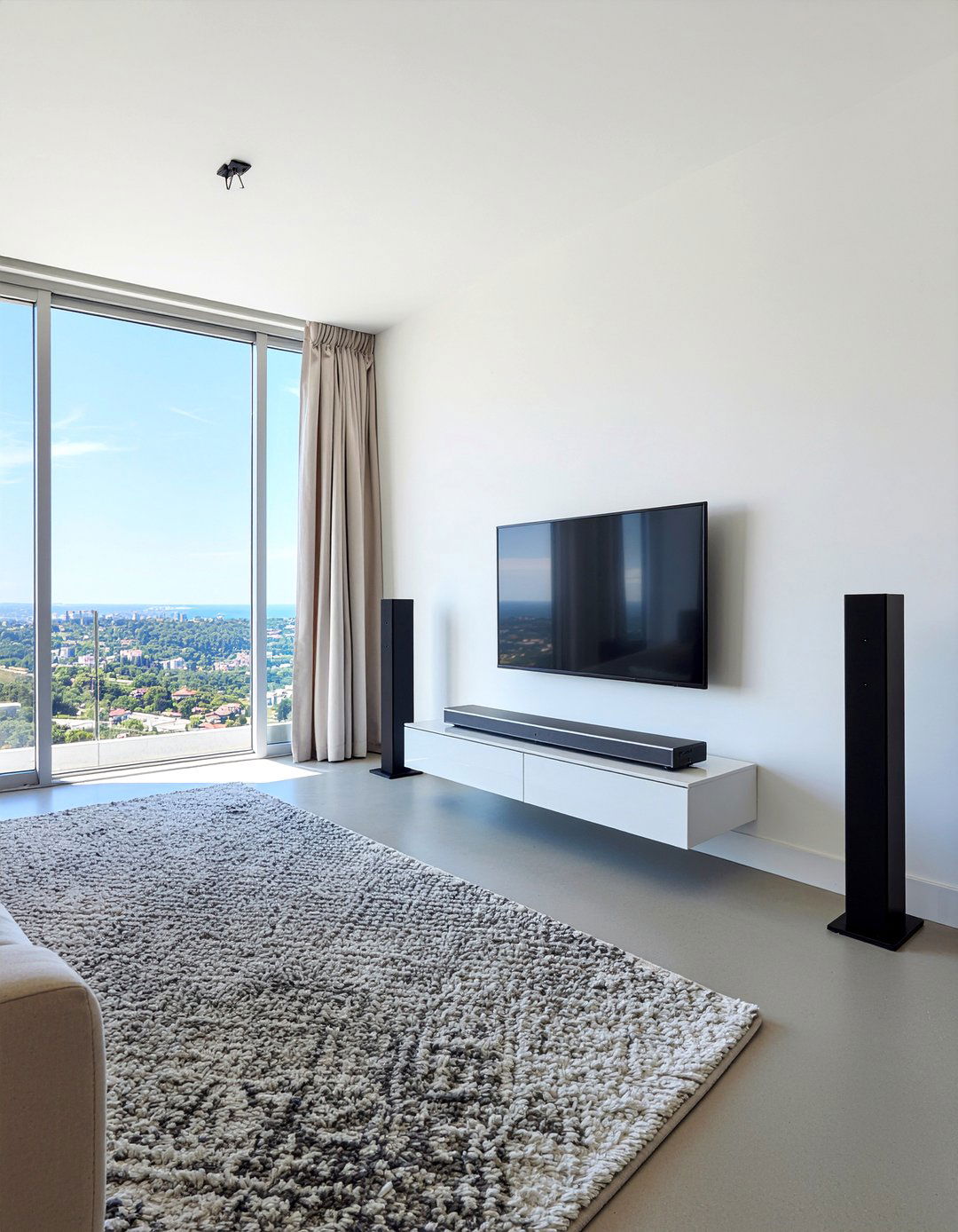 Minimalist Wireless Surround Kit - 30 living room surround sound ideas