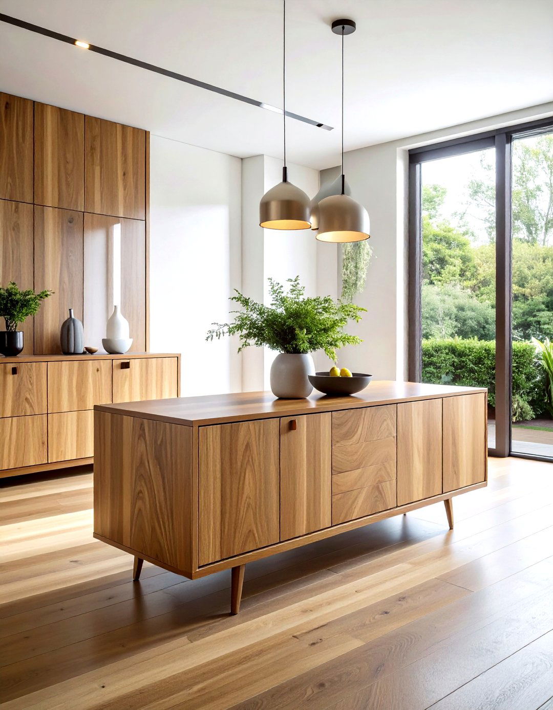 Minimalist Wood Sideboard - 30 wood buffet dining room ideas