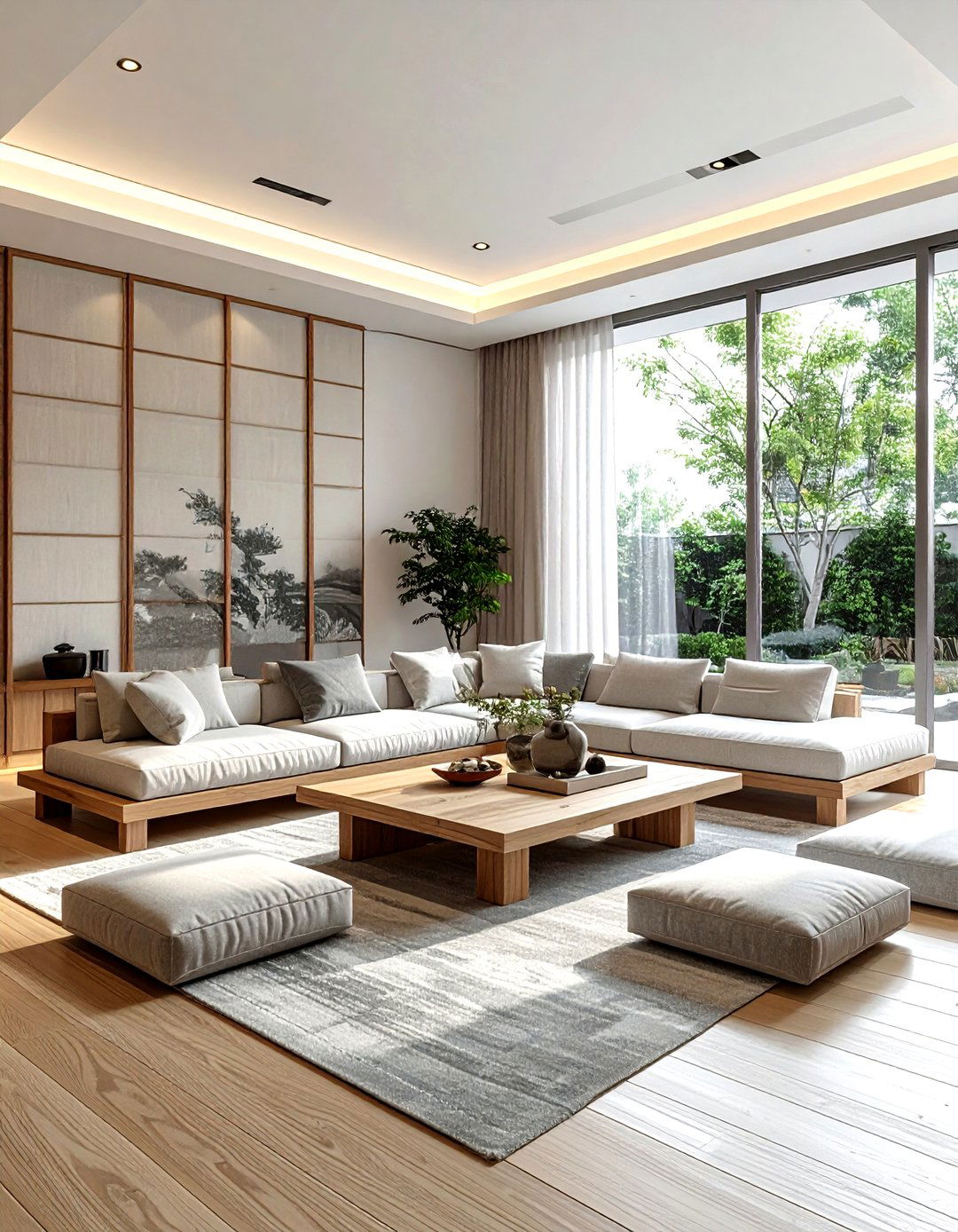 Minimalist Zen Living Room - 30 resort living room ideas