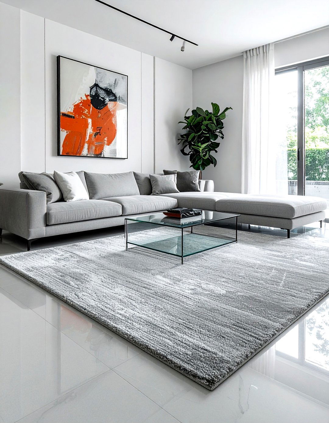 Minimalist area rug - 30 washable rug ideas