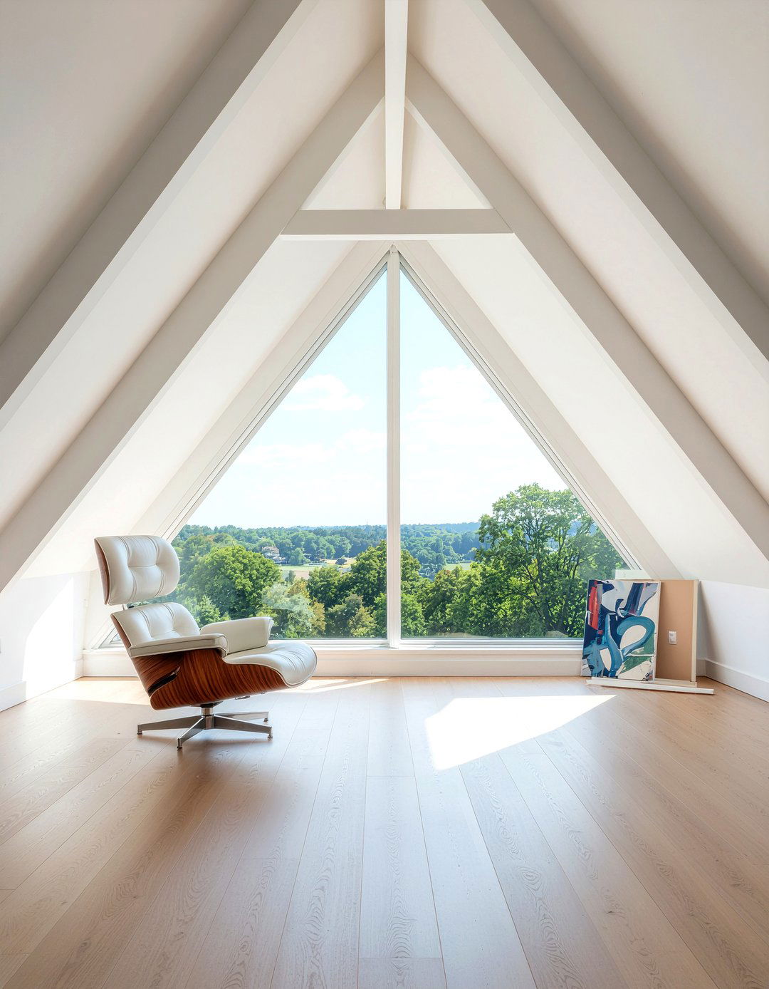 Minimalist attic living room - 30 sloped ceiling living room ideas