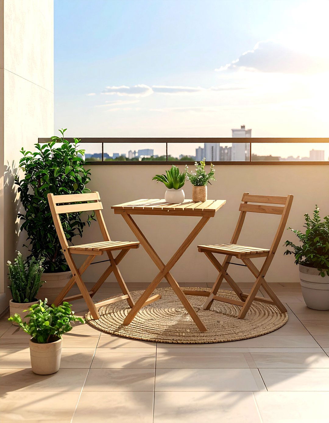 Minimalist balcony setup - 30 Scandinavian minimalist decor ideas