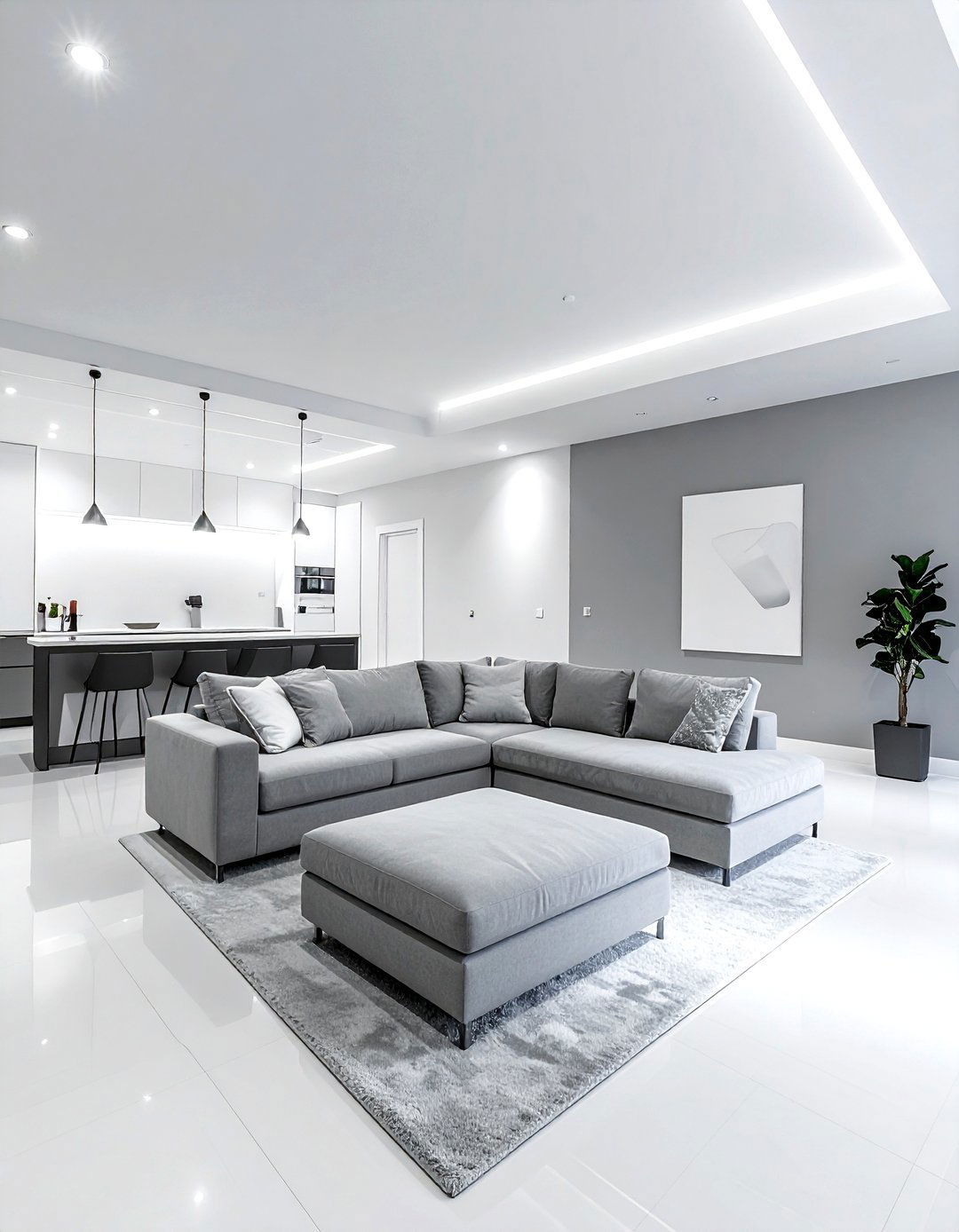 Minimalist basement - 30 clean decor ideas