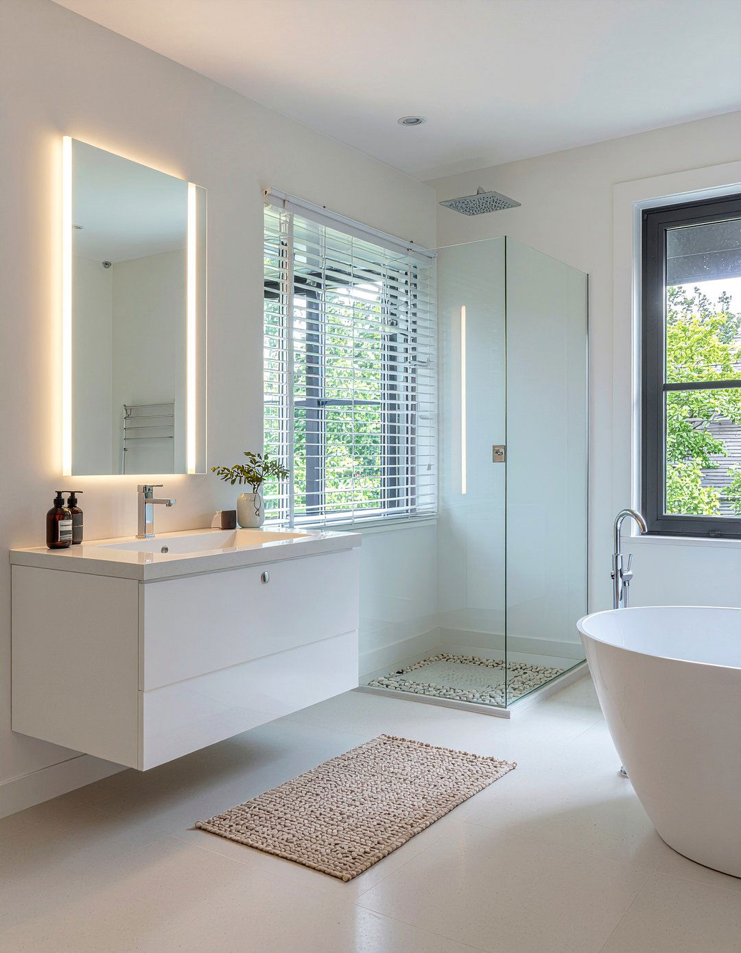 Minimalist bathroom - 30 bathroom design principles