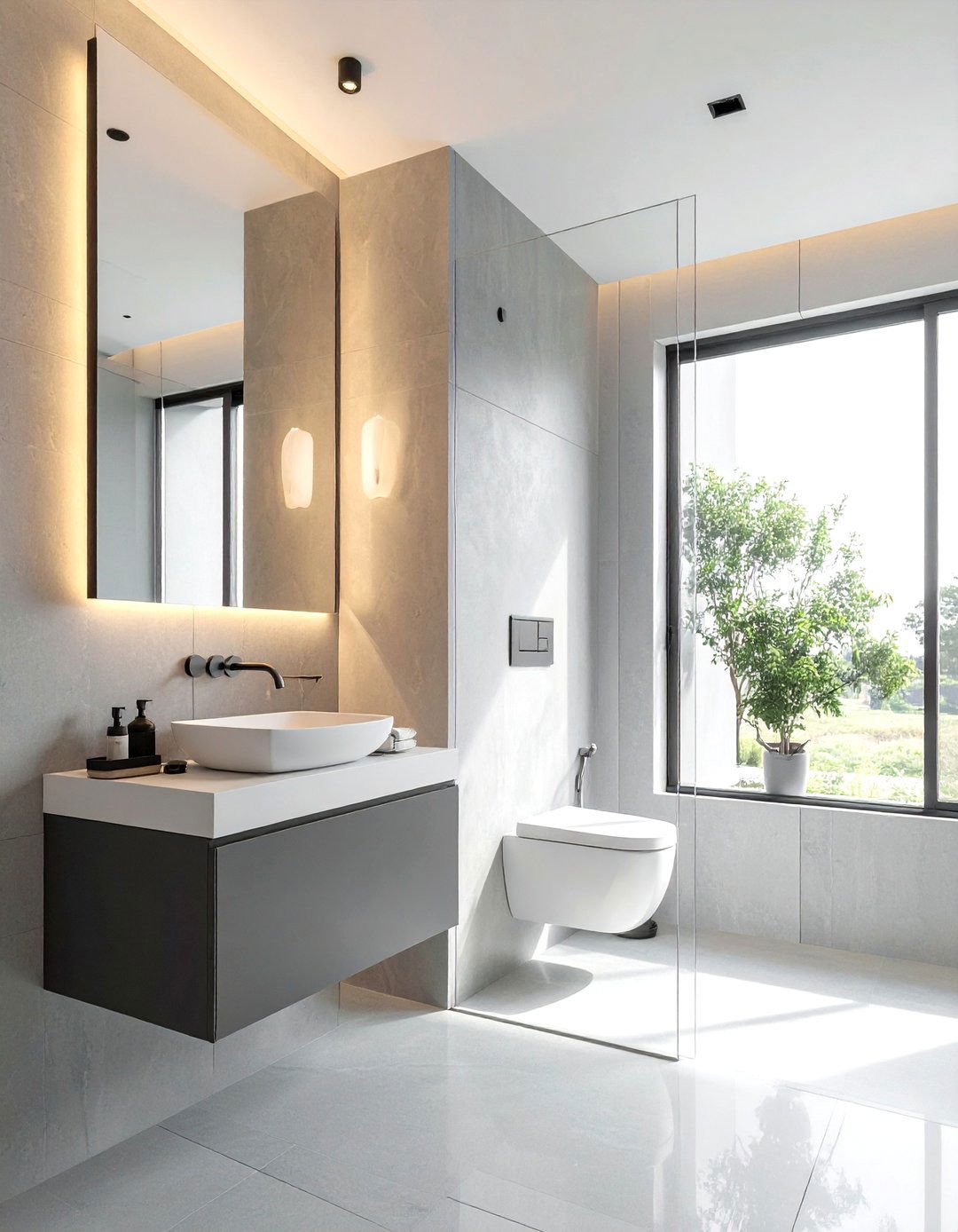 Minimalist bathroom - 30 bathroom renovation before and after