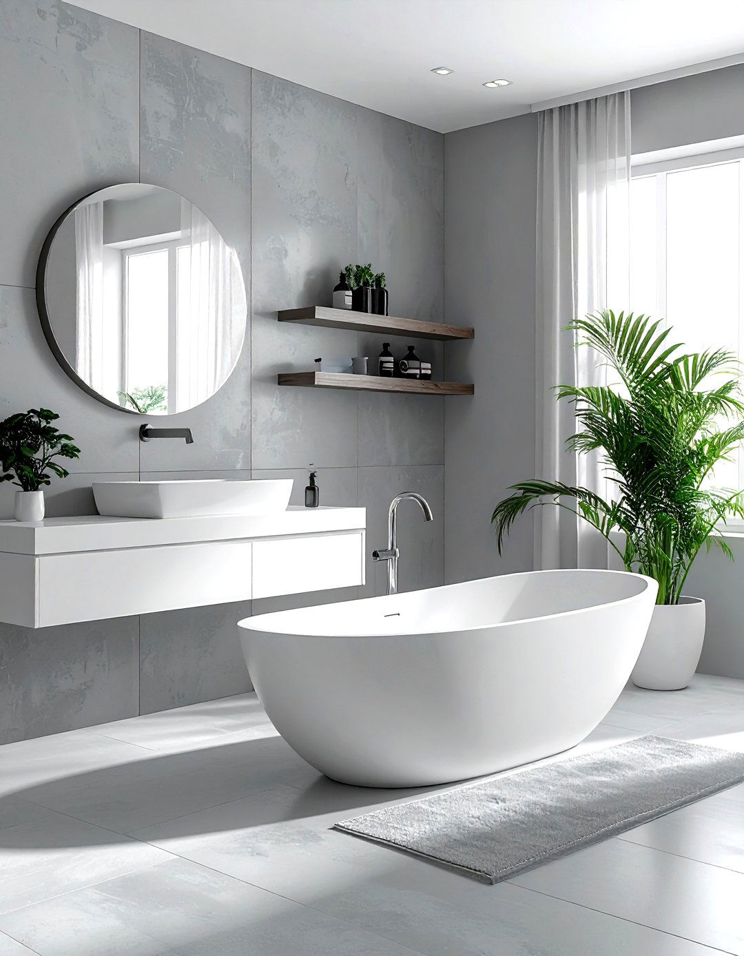 Minimalist bathroom decor - 30 large bathroom ideas