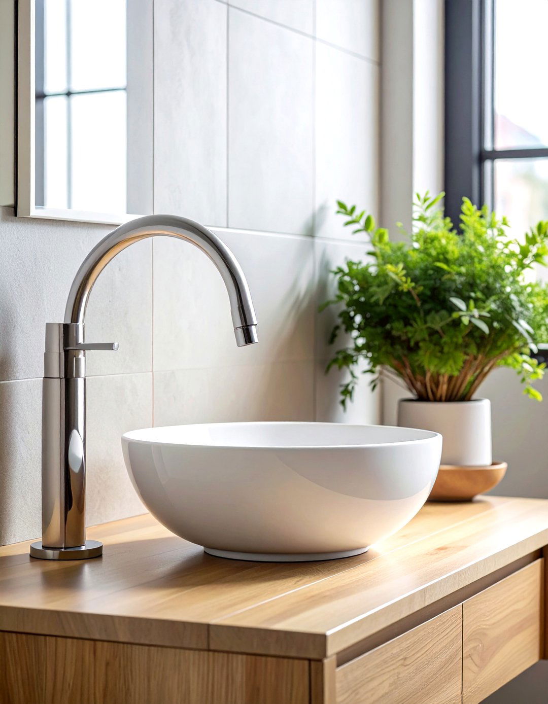 Minimalist bathroom faucet - 30 brushed nickel faucet ideas