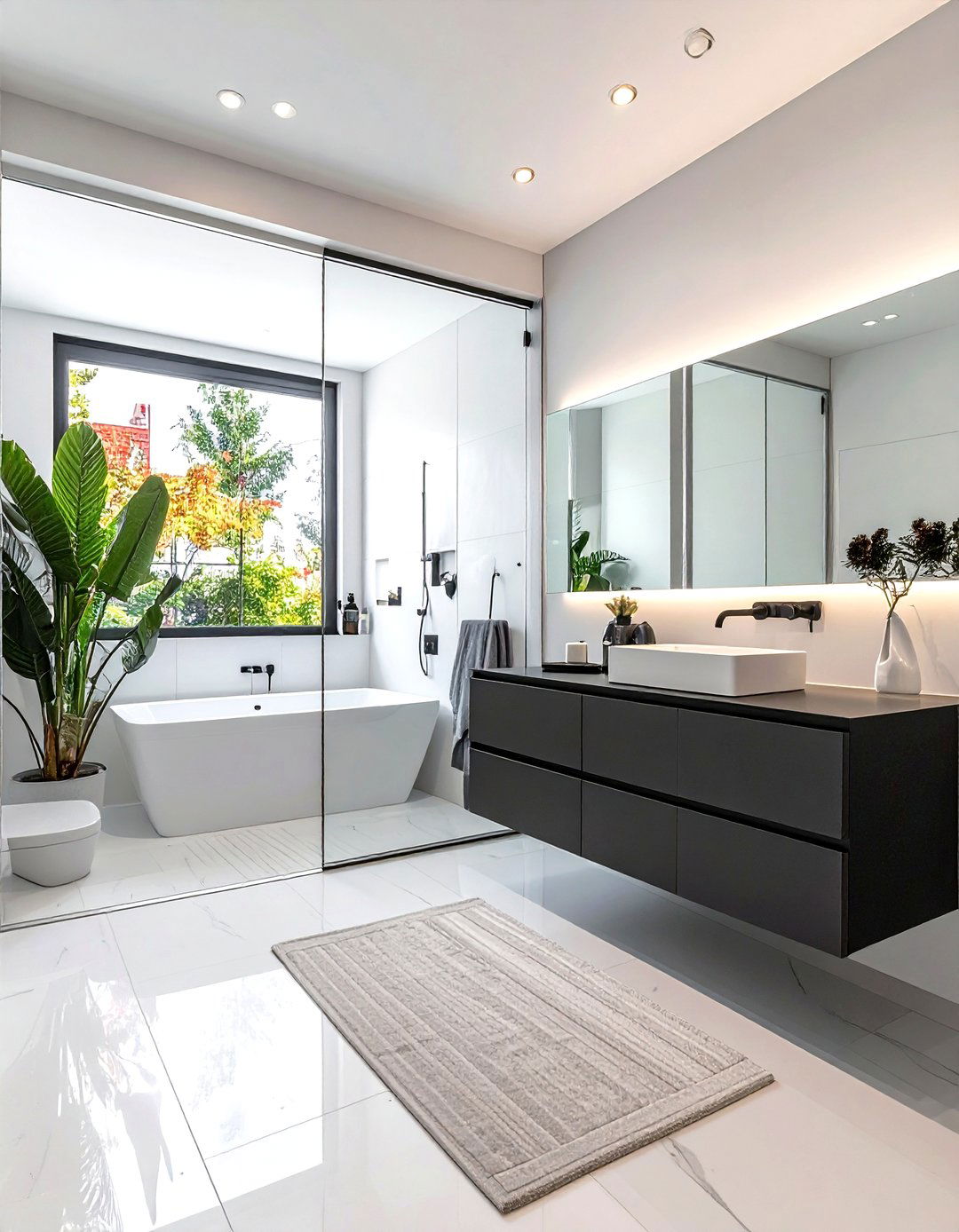 Minimalist bathroom style - 30 townhouse bathroom ideas