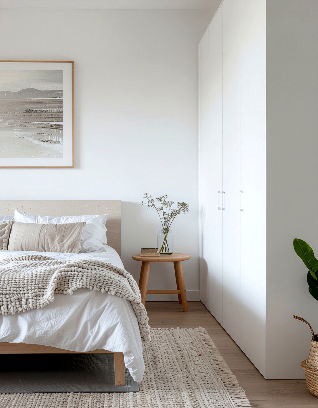 Minimalist bedroom divider - 30 bedroom half wall ideas