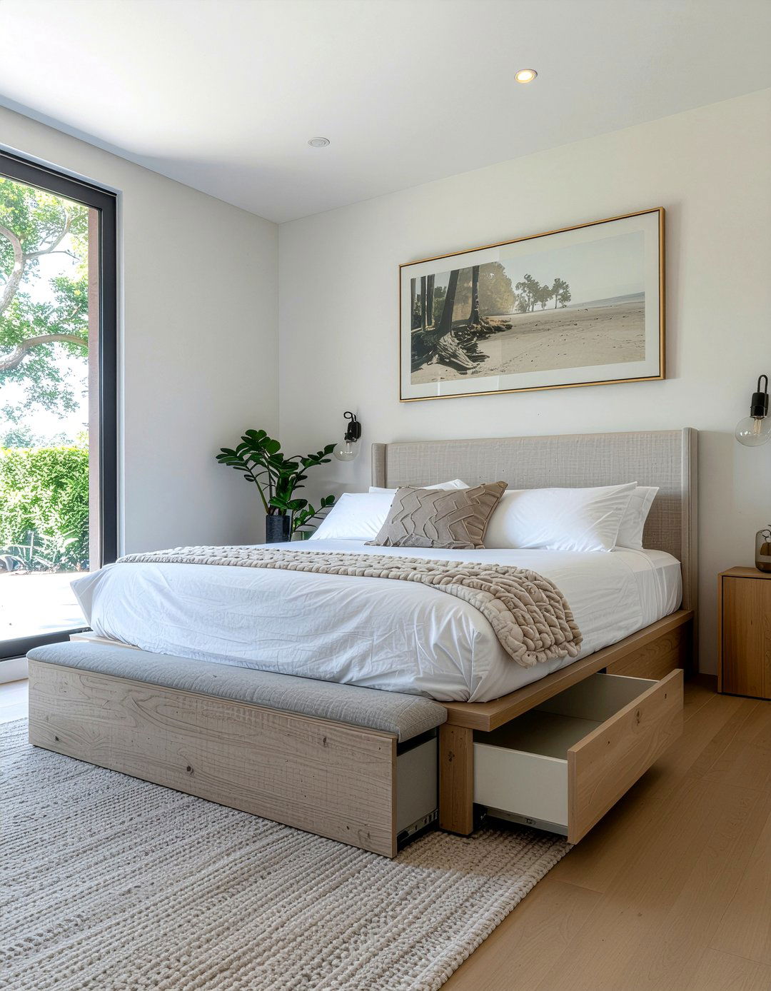 Minimalist bedroom storage - 30 spacious bedroom ideas