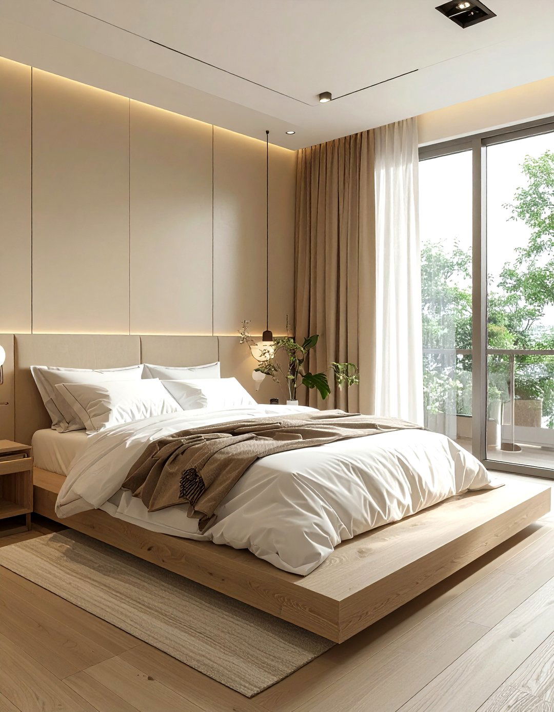 Minimalist beige bedroom - 30 contemporary beige bedroom ideas