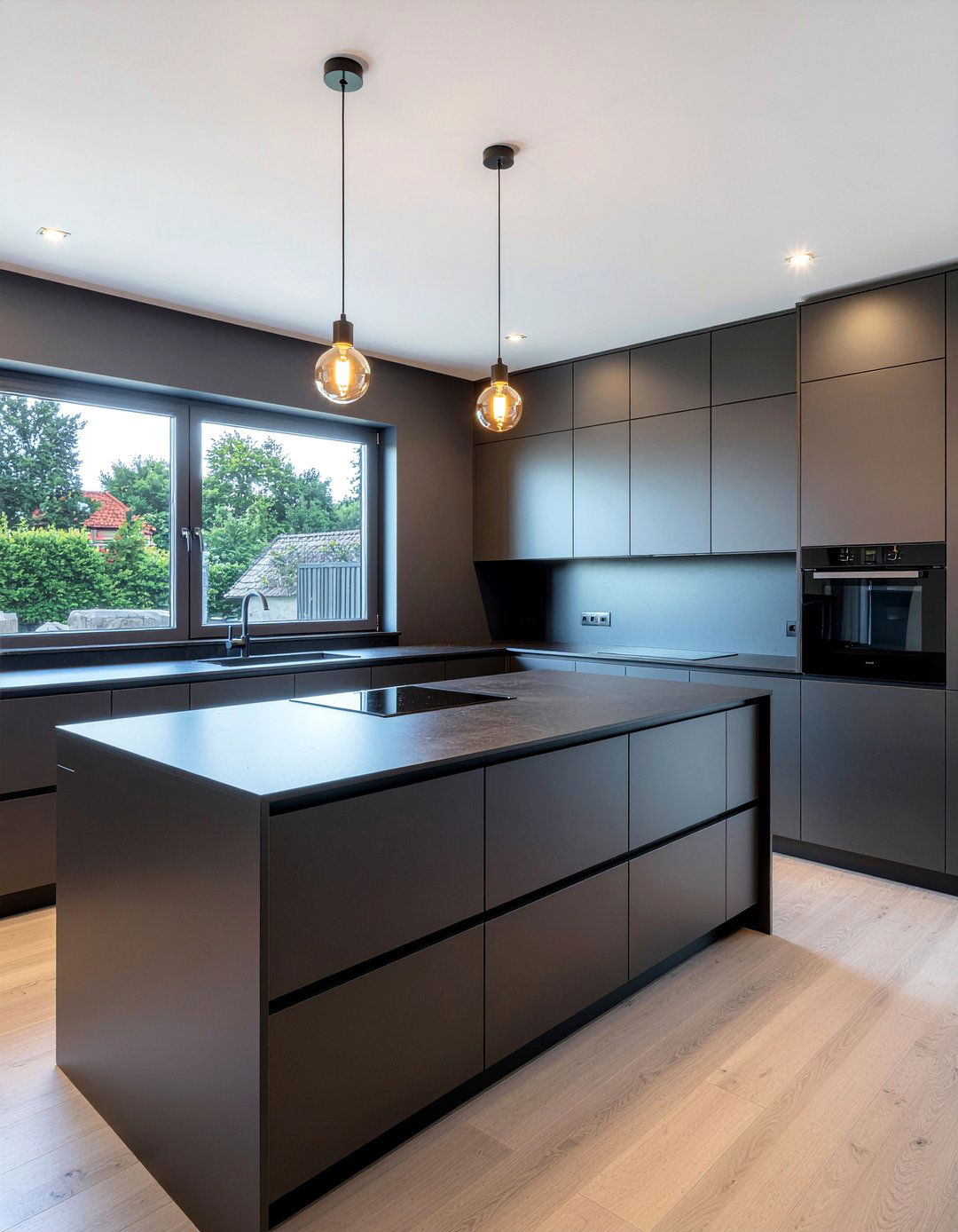 Minimalist black kitchen - 30 industrial kitchen ideas