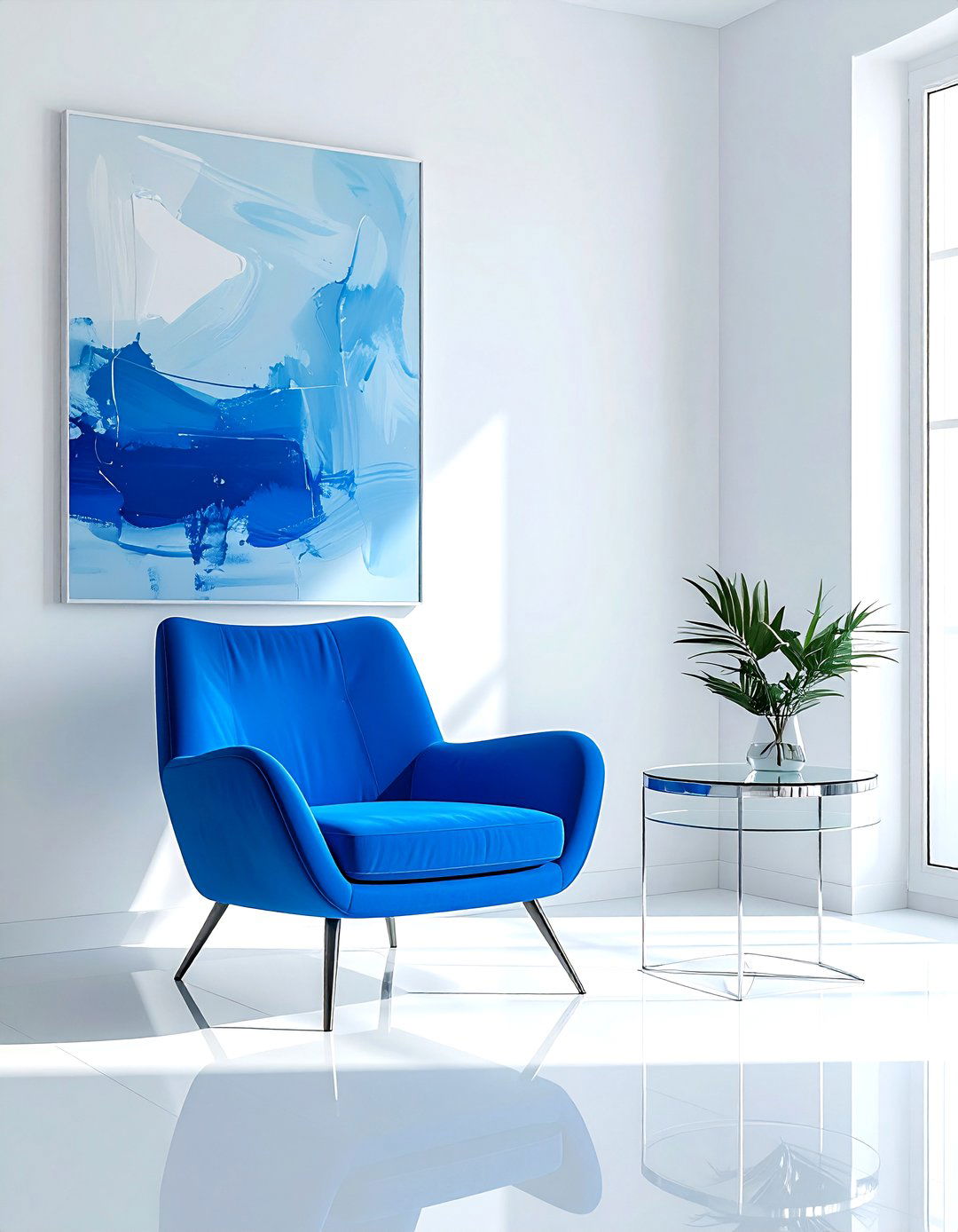Minimalist blue living room - 30 cool blue living room ideas
