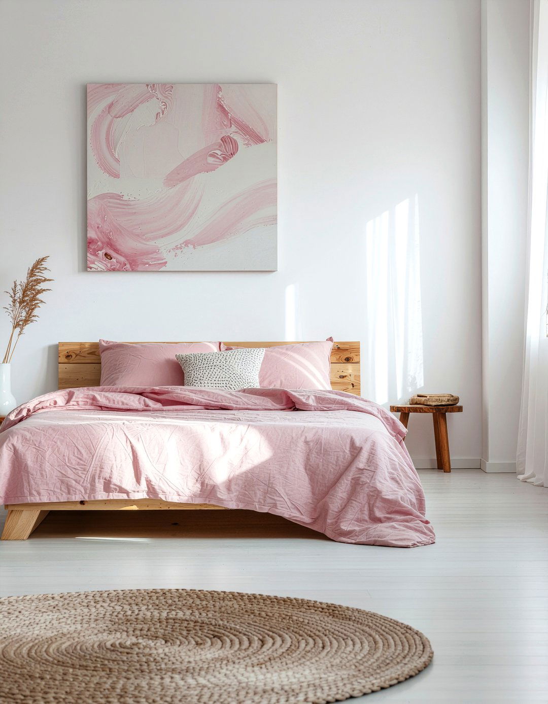Minimalist blush pink bedroom - 30 blush pink bedroom ideas