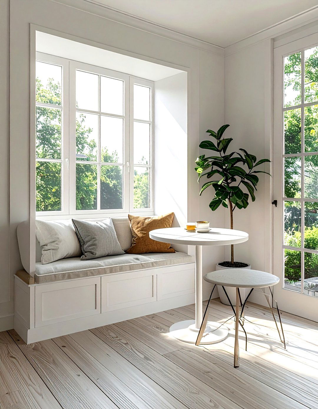 Minimalist breakfast nook - 30 sunrise dining room ideas