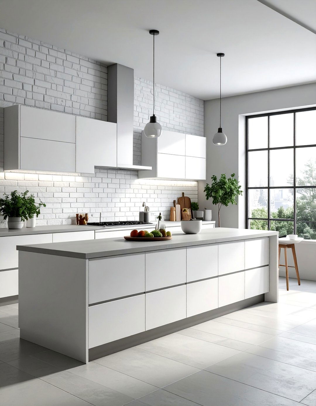 Minimalist brick kitchen - 30 exposed brick kitchen ideas