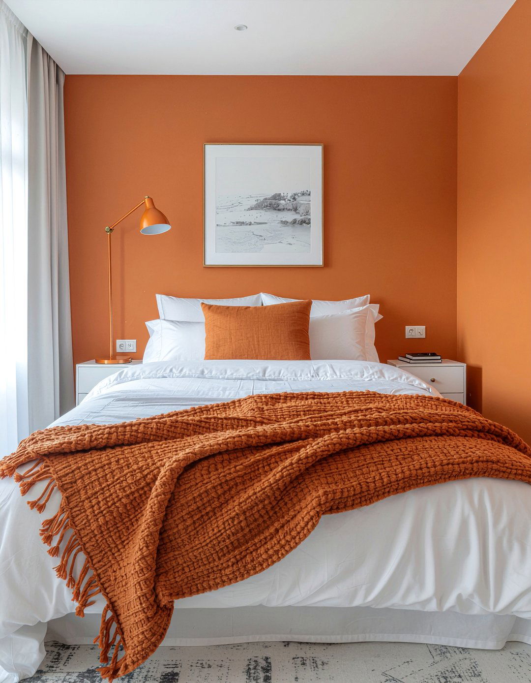 Minimalist burnt orange bedroom - 30 burnt orange bedroom ideas