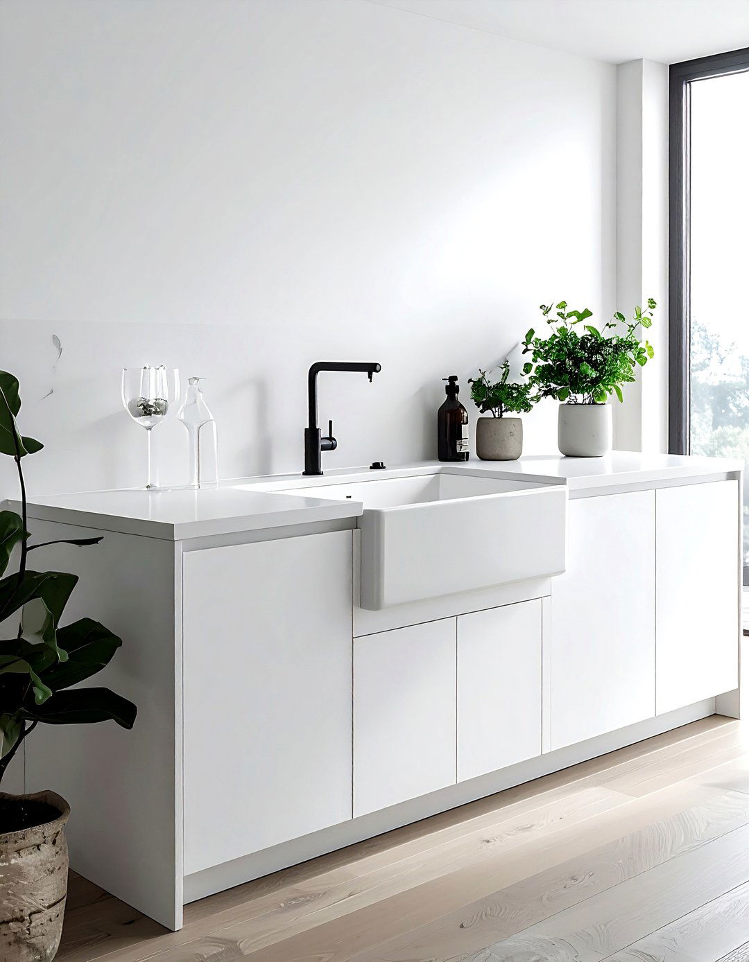 Minimalist cast iron sink - 30 cast iron sink kitchen ideas