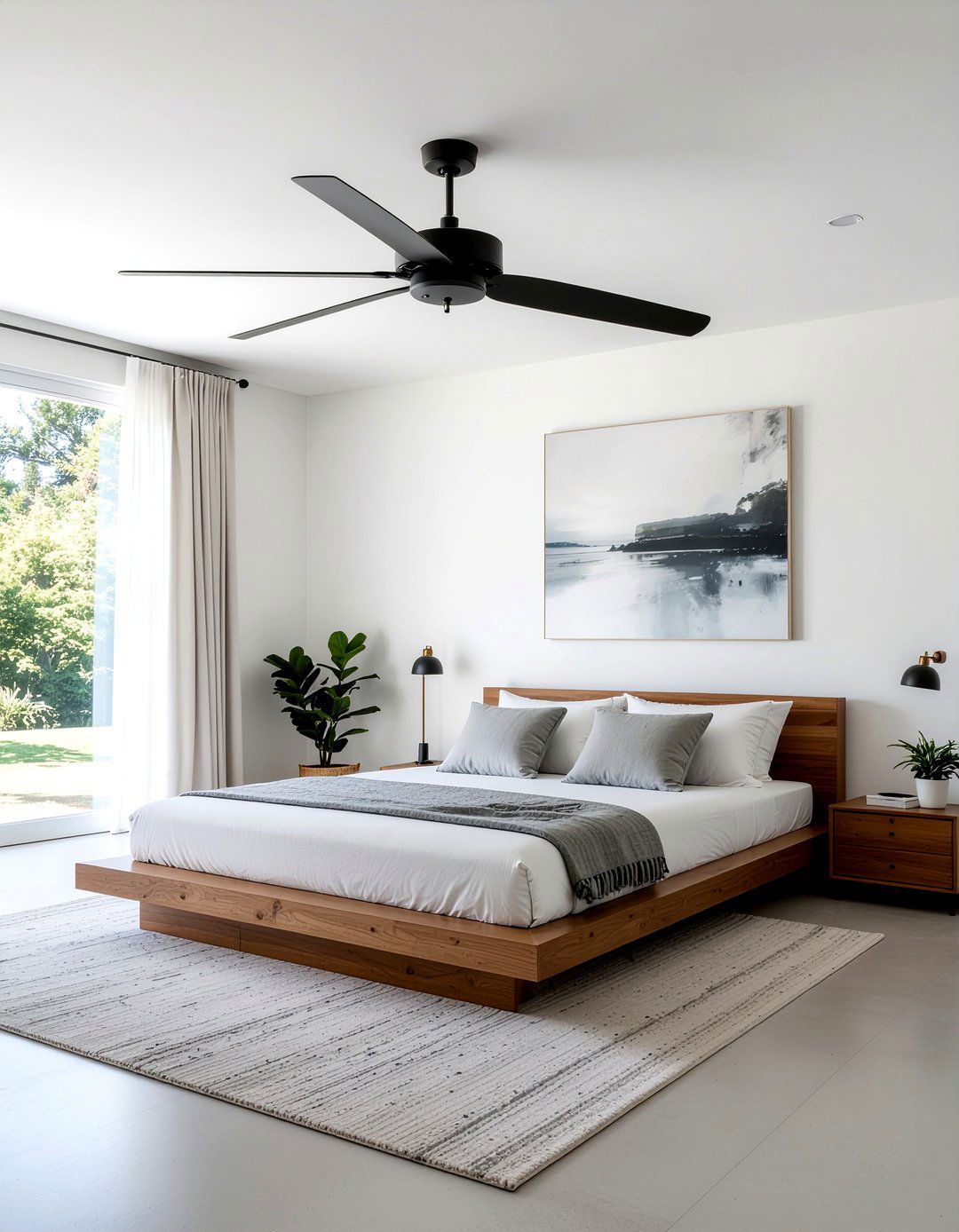Minimalist ceiling fan - 30 bedroom ceiling fans