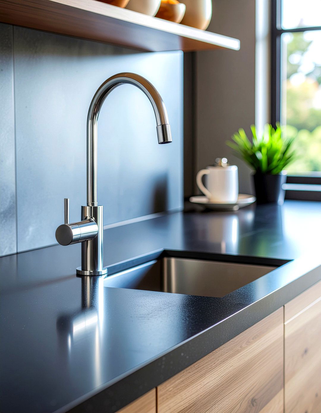 Minimalist chrome kitchen faucet - 30 chrome kitchen faucet ideas