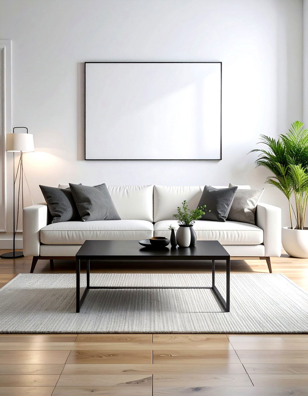 Minimalist coffee table - 30 low-maintenance decor ideas