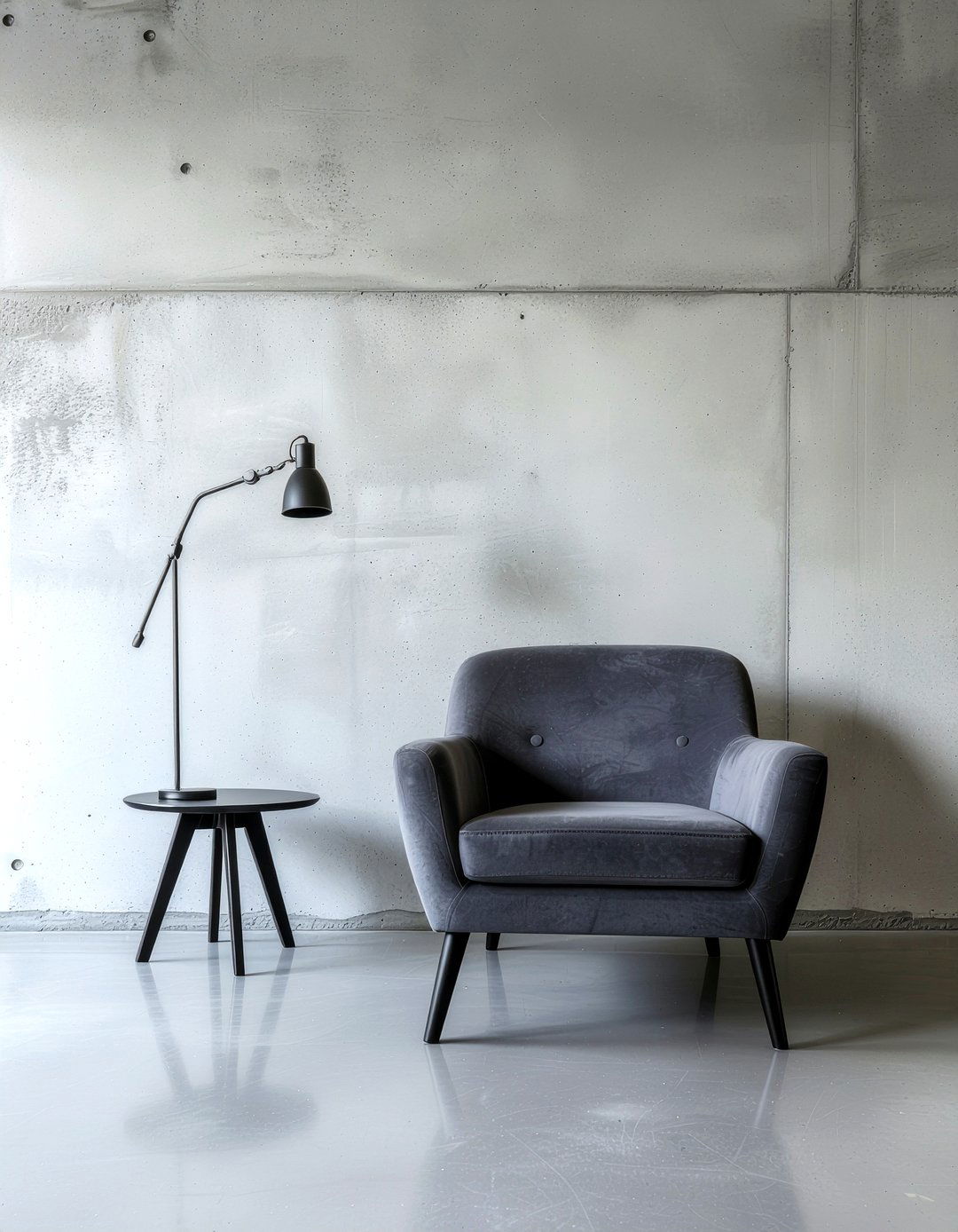 Minimalist concrete living room - 30 concrete wall living room ideas