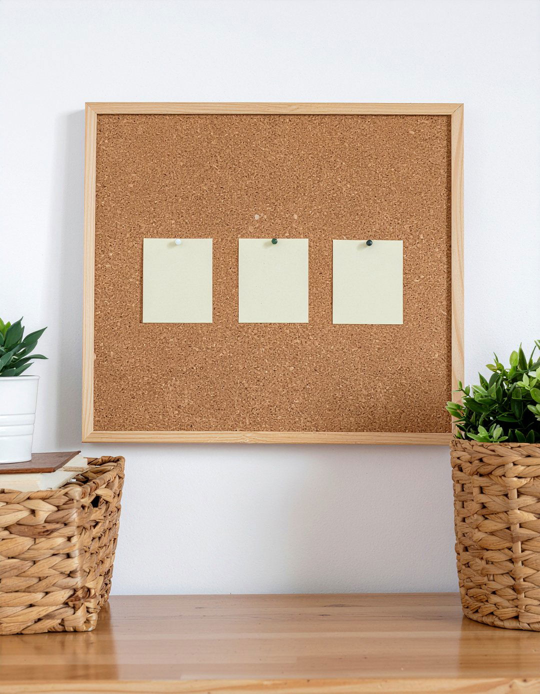 Minimalist cork board - 30 bedroom cork boards