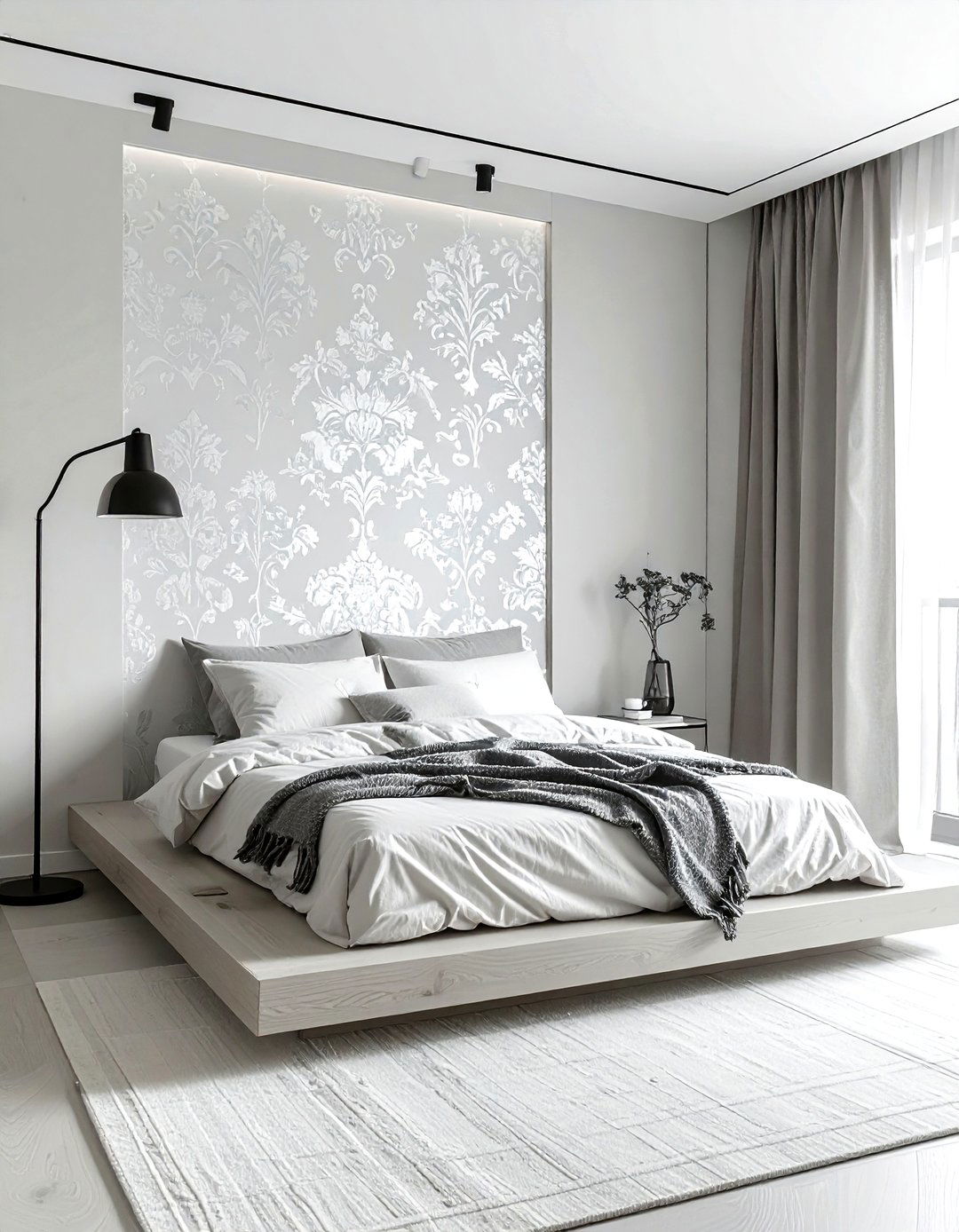 Minimalist damask wallpaper - 30 damask wallpaper ideas