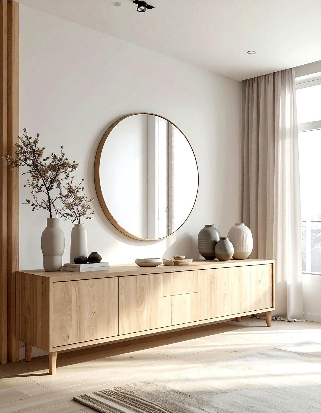 Minimalist dining room buffet - 30 transitional dining room ideas