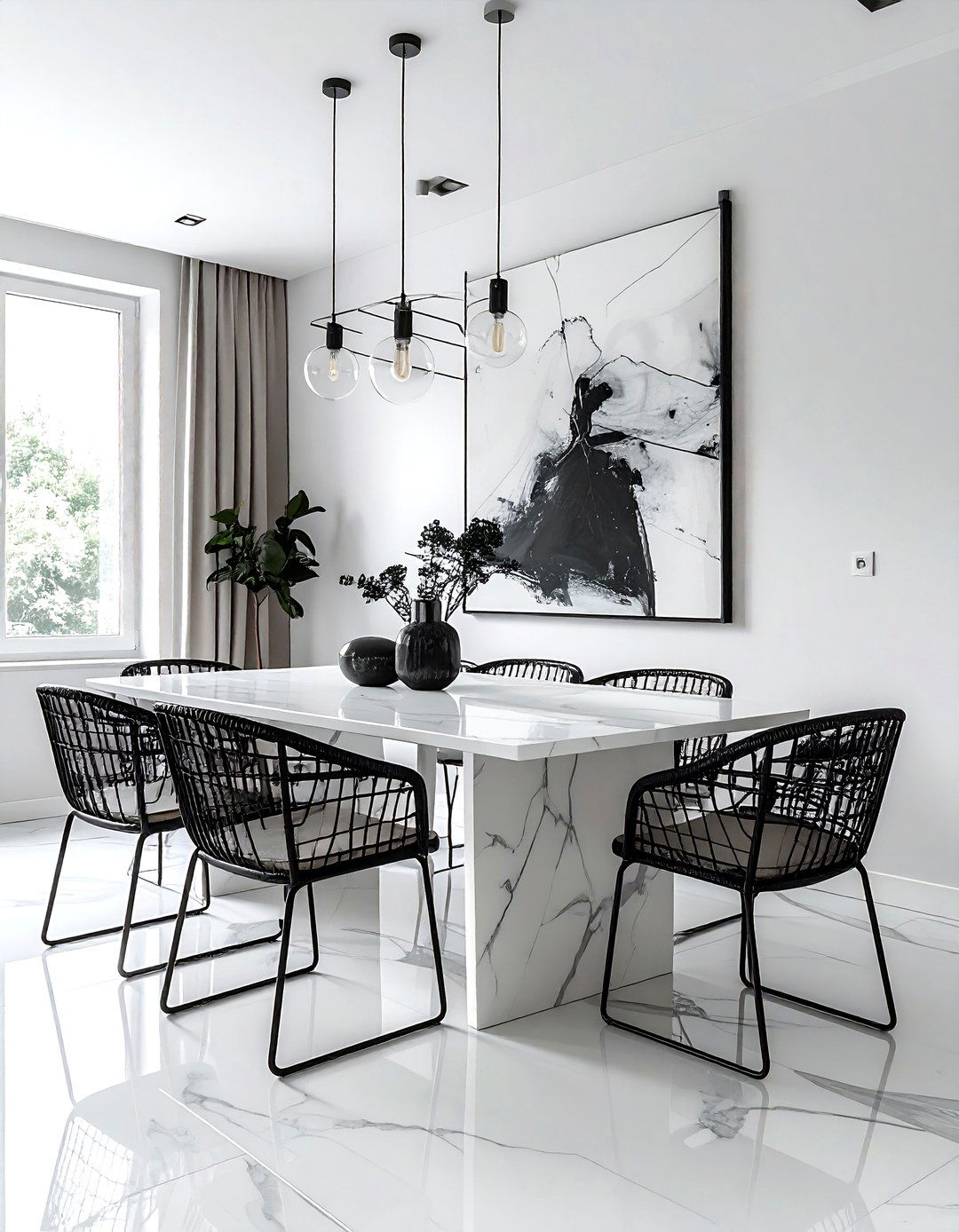Minimalist dining room decor - 30 dining room family gathering ideas
