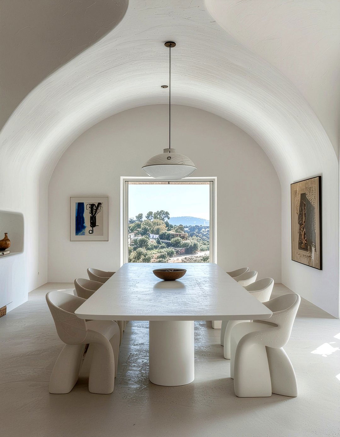 Minimalist dining room high ceiling - 30 dining room vaulted ceiling ideas