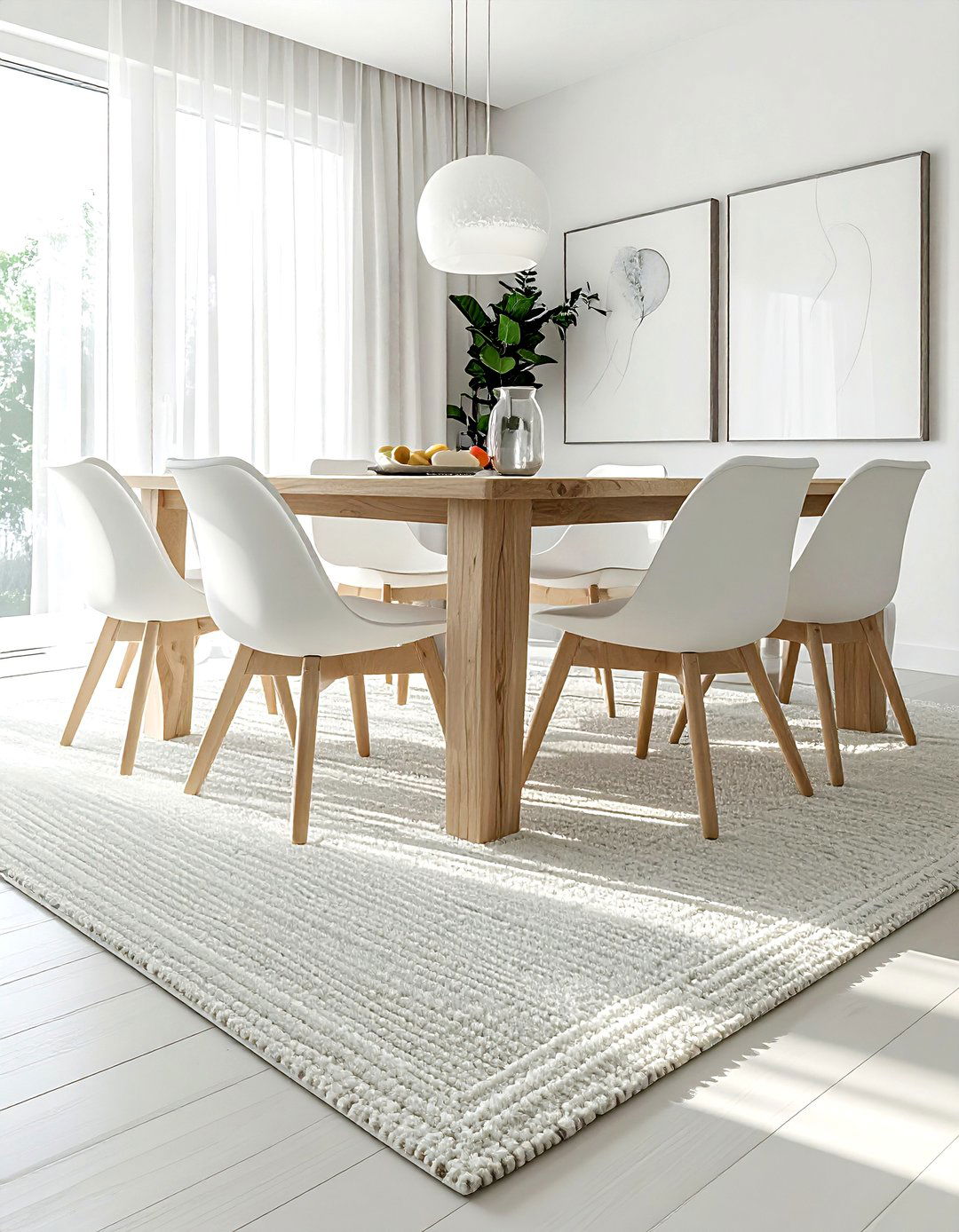 Minimalist dining room rug - 30 dining room rug ideas