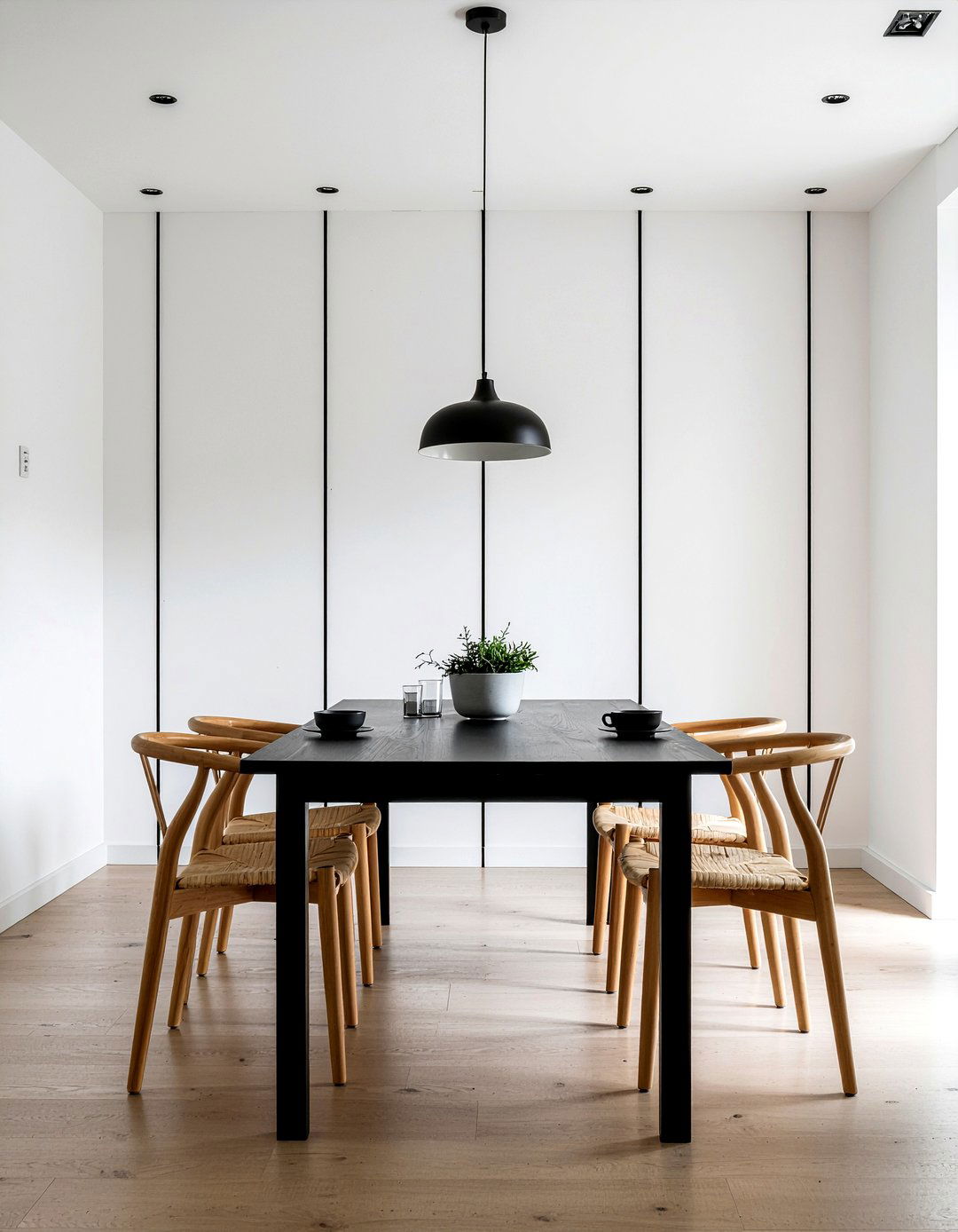 Minimalist dining room wallpaper - 30 dining room wallpaper accent ideas