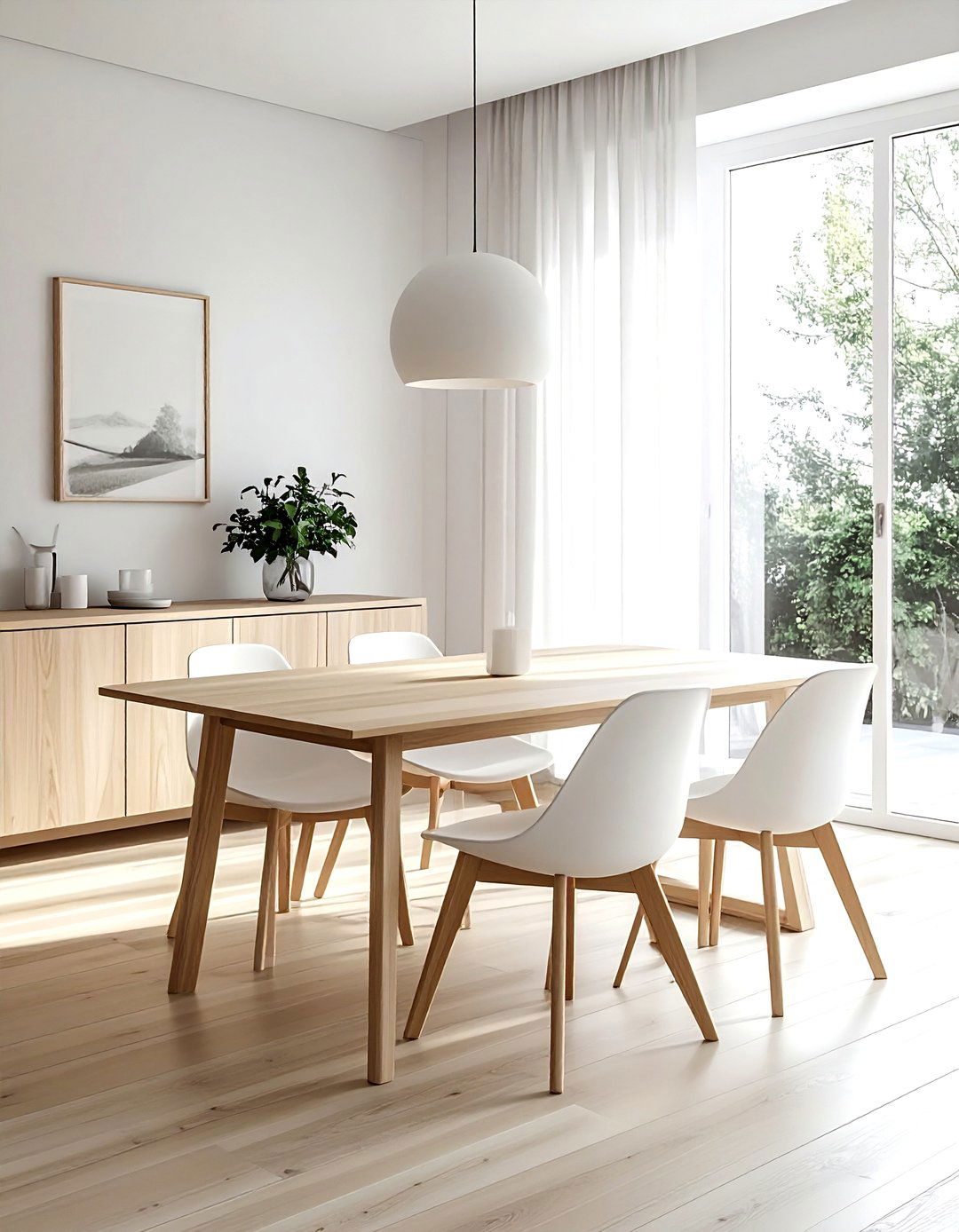 Minimalist dining set - 30 modern clean decor ideas