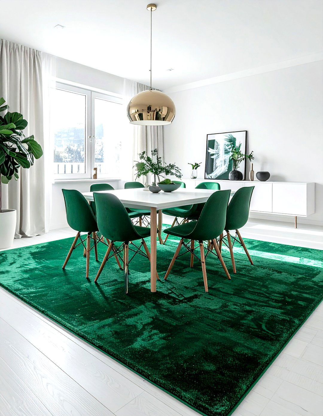 Minimalist emerald green dining room - 30 emerald dining room ideas