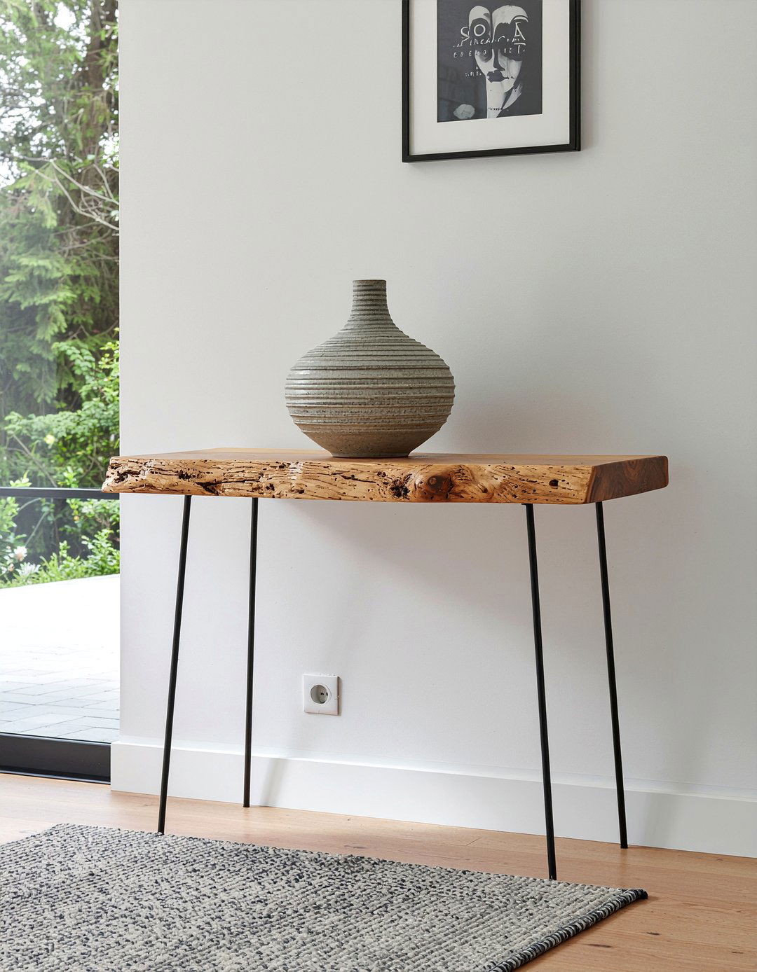 Minimalist entry table - 30 living room entry table ideas