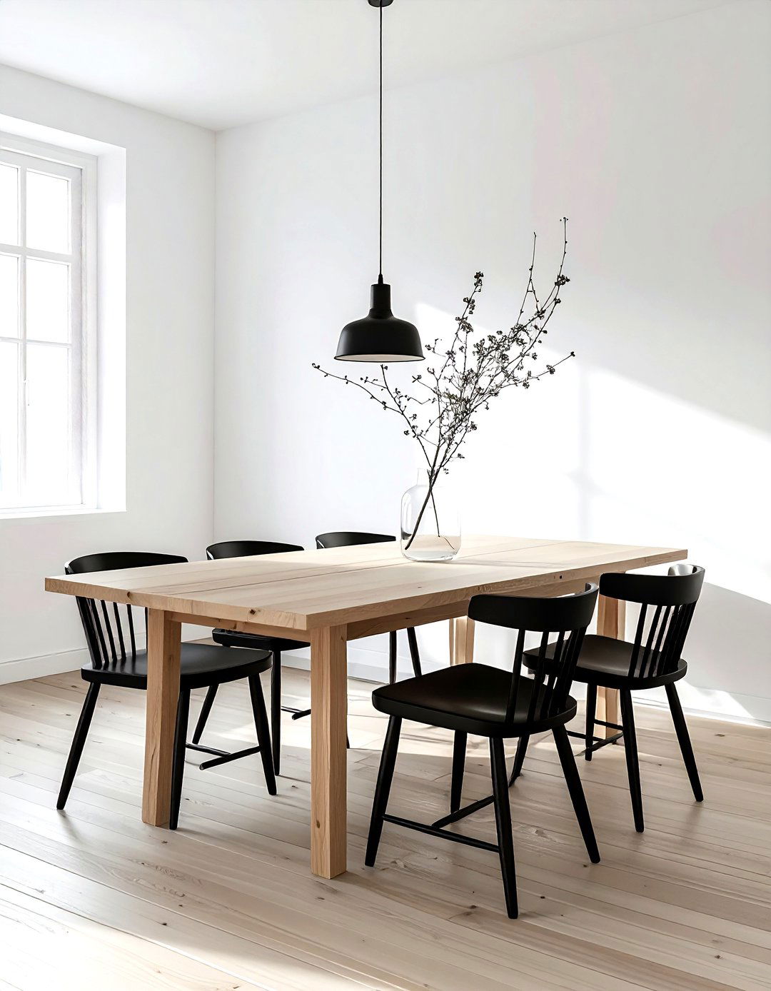 Minimalist farmhouse dining room - 30 Fixer Upper dining room ideas