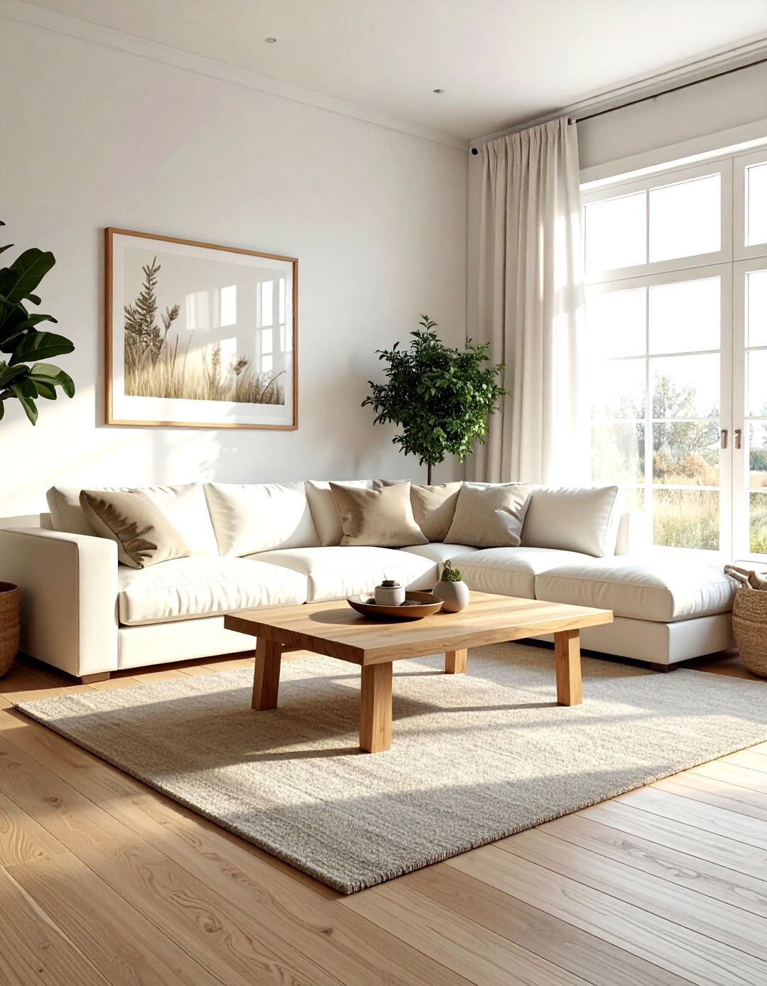 Minimalist farmhouse living room cream - 30 farmhouse cream living room ideas