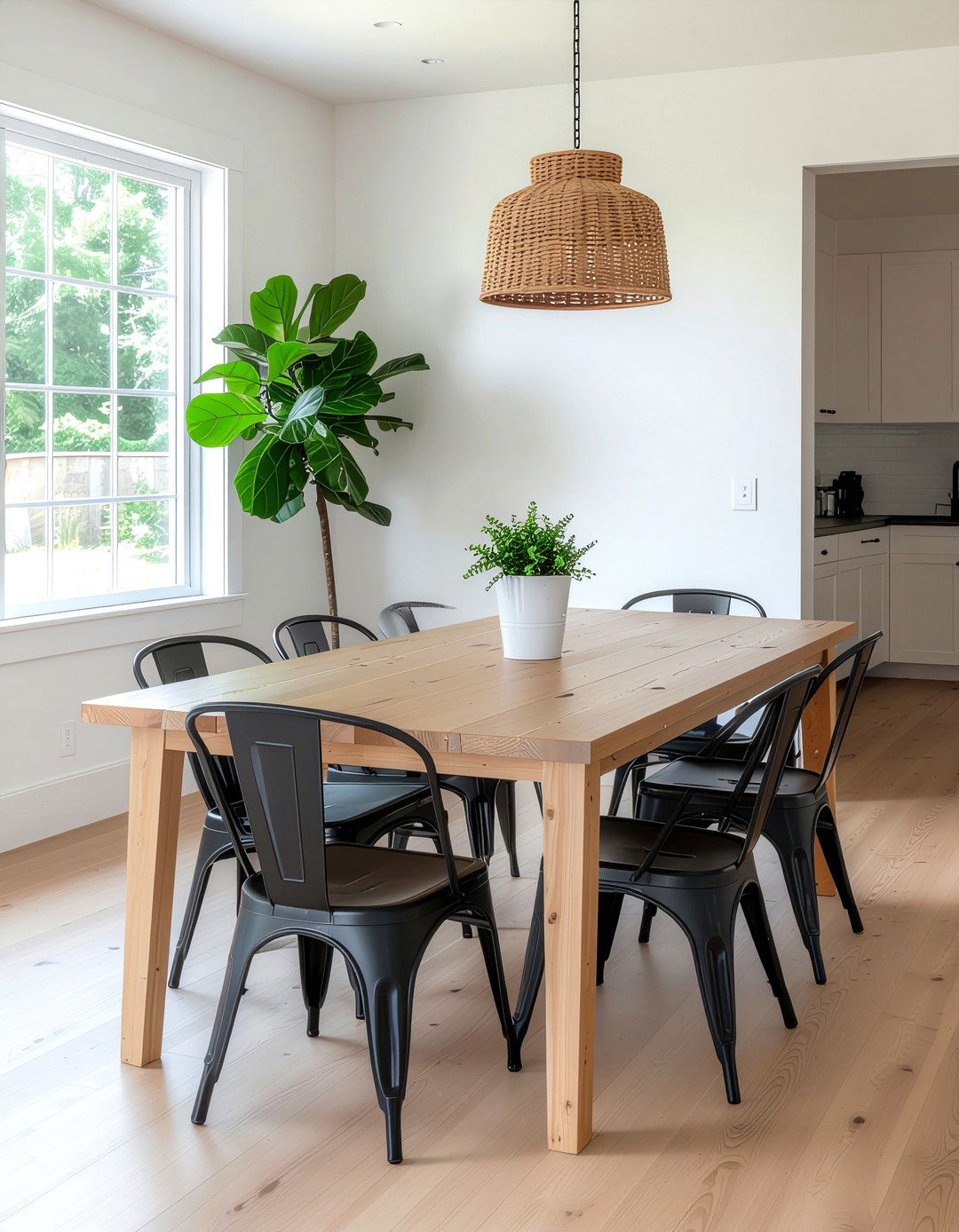 Minimalist farmhouse style - 30 countryside dining room ideas