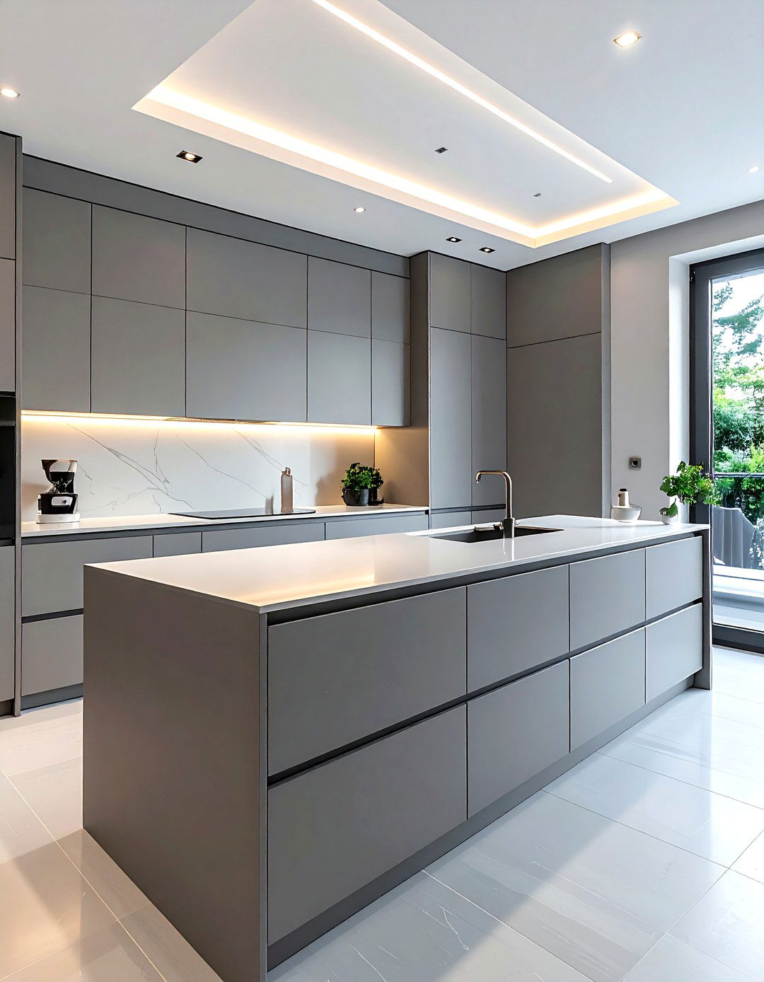 Minimalist flat panel cabinets - 30 refined kitchen ideas