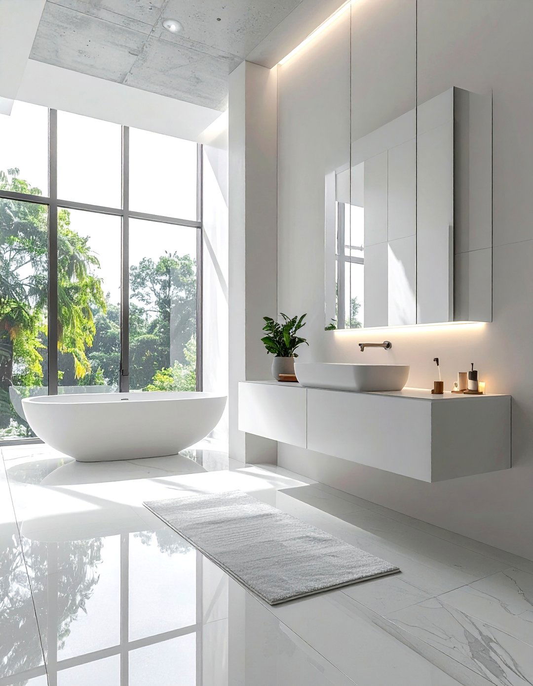 Minimalist floating vanity - 30 floating vanity ideas