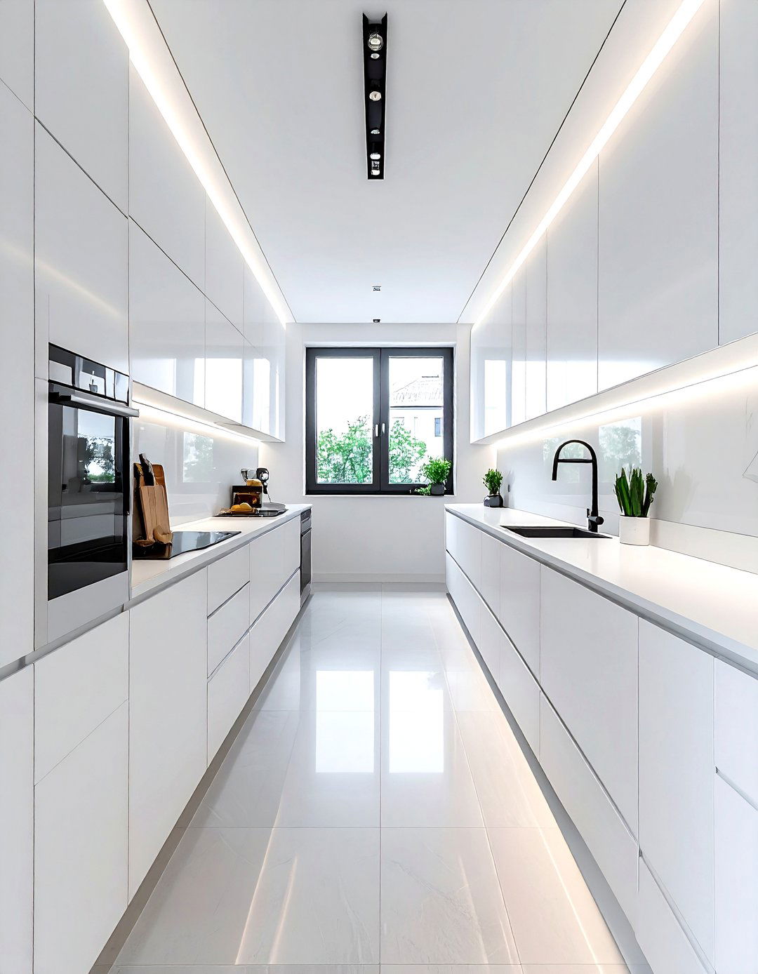 Minimalist galley kitchen - 30 minimalist kitchen ideas
