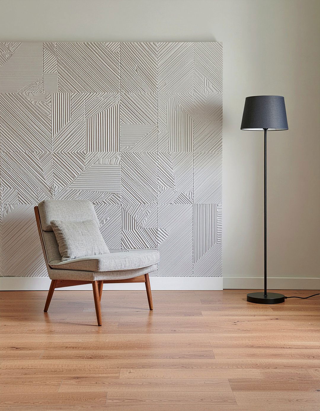 Minimalist geometric wallpaper - 30 living room geometric wallpapers